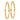 10k Gold Square Tube Hoop Earrings - Chic Modern Design - Image 2