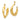 10k Gold Polished Hoop Earring Jackets for Elevated Style - Image 2