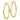 10K Gold Polished Tube Hoop Earrings - Chic 30mm Statement Style - Image 1