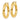 10k Gold Lightweight Tube Hoop Earrings - Modern Chic Style - Image 2