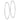 10K White Gold Endless Hoop Earrings - 1.25" Modern Chic - Image 2