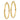10k Gold Polished Hoop Earrings - Effortless Chic for Everyday Wear - Image 2