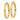 10k Gold Polished Hoop Earrings - Effortless Everyday Glam - Image 2