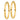 10k Gold Polished Hoop Earrings for Effortless Everyday Style - Image 2