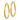 10k Gold Satin Finish Round Tube Hoop Earrings - Image 2