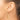 10k Gold Satin Finish Round Tube Hoop Earrings with Diamond-Cut Detail - Image 3