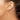 10k Gold Satin Finish Diamond-Cut Round Tube Hoop Earrings - Image 3