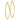 10k Gold Satin Finish Round Tube Hoop Earrings - Image 2