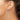 10k White Gold Diamond-Cut Round Tube Hoop Earrings - Image 3