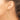 10k Gold Diamond-Cut Round Tube Hoop Earrings - Stylish Everyday Essential - Image 3