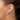 10k White Gold Diamond-Cut 3mm Round Hoop Earrings for Effortless Style - Image 2
