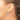 10k White Gold Diamond-Cut 3mm Round Hoop Earrings for Everyday Elegance - Image 2