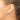10k White Gold Diamond-Cut Round Hoop Earrings - 3mm Chic Statement - Image 2