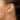 10k White Gold Diamond-Cut Round Hoop Earrings - 3mm - Image 2