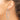 10k White Gold Diamond-Cut Round Hoop Earrings - 3mm Shine - Image 2