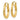 10k Gold Diamond-Cut 3mm Round Hoops for Everyday Shine - Image 1
