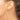 10k Gold Diamond-Cut Round Hoop Earrings - 3mm - Image 2
