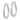 10k White Gold Diamond-Cut Round Hoop Earrings - 3mm - Image 1