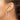 10k White Gold Diamond-Cut Round Hoop Earrings - 3mm Satin Finish - Image 2