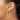 10k Gold Satin and Diamond-Cut 3mm Round Hoop Earrings - Image 2