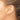 10K Gold Diamond-Cut Hoop Earrings, 2.5x20mm - Image 2
