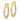 10K White & Rose Gold Mini Hoop Earrings - Chic Everyday Style - Image 1