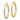 10K Gold Diamond-Cut Hoop Earrings - 30mm Statement Style - Image 1