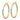 10K Gold Diamond Cut Hoop Earrings - 40mm Chic Statement Style - Image 1