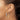 10K Gold Diamond Cut Hoop Earrings - 40mm Chic Statement Style - Image 2
