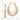 10K Gold & Rhodium Scalloped Hollow Hoop Earrings - Image 3