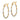 10k Two-Tone Twisted Hoop Earrings - Polished Shine for Everyday Glam - Image 2