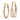 10k Tri-Color Triple Hoop Earrings for Effortless Everyday Style - Image 1