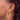 10k Gold Diamond-Cut 4mm Round Hoop Earrings - Image 3
