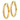 10k Gold Diamond-Cut Hollow Hoop Earrings - 2.8x25mm - Image 2