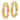 10K Gold Diamond-Cut Hollow Hoop Earrings - Trendy 3.5x22mm Style - Image 2