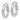 10K White Gold Diamond-Cut Hollow Hoop Earrings - 3.5x17mm Chic Style - Image 2