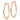 10K Rose Gold Diamond-Cut Hoop Earrings for Effortless Style - Image 2