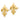 10k Gold Small Fleur-De-Lis Earrings for Effortless Chic - Image 2