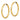 10k Gold Polished Endless Hoop Earrings - 35mm Trendy Design - Image 2
