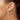 10k White Gold Oval Tube Hoop Earrings - Polished Shine - Image 3