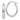 10k White Gold Oval Tube Hoop Earrings - Polished Shine - Image 1