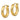 10k Gold Diamond-Cut Round Hoop Earrings - Modern Everyday Style - Image 2