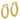 10k Gold Diamond-Cut Round Hoop Earrings - Image 2