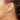 10k White Gold Diamond-Cut Round Hoop Earrings - Image 3