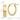 10k Gold Polished 5mm Oval Hoop Earrings - Image 3