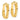 10k Gold High-Polish 5mm Oval Hoop Earrings - Image 2