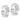 10k White Gold Polished 7mm Hoop Earrings - Effortless Everyday Style - Image 2