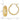 10k Gold Polished Diamond-Cut Hoop Earrings - Image 3