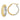 10k White Gold Polished Diamond-Cut In/Out Hoop Earrings - Image 1