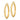 10k Gold Polished Hoop Earrings - Effortless Everyday Style - Image 2
